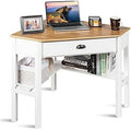 Small Corner Desk with Shelves Drawer V52579