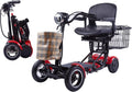 Foldable 4 Wheel Mobility Scooter with Long Range Battery 15.6AH Z2688