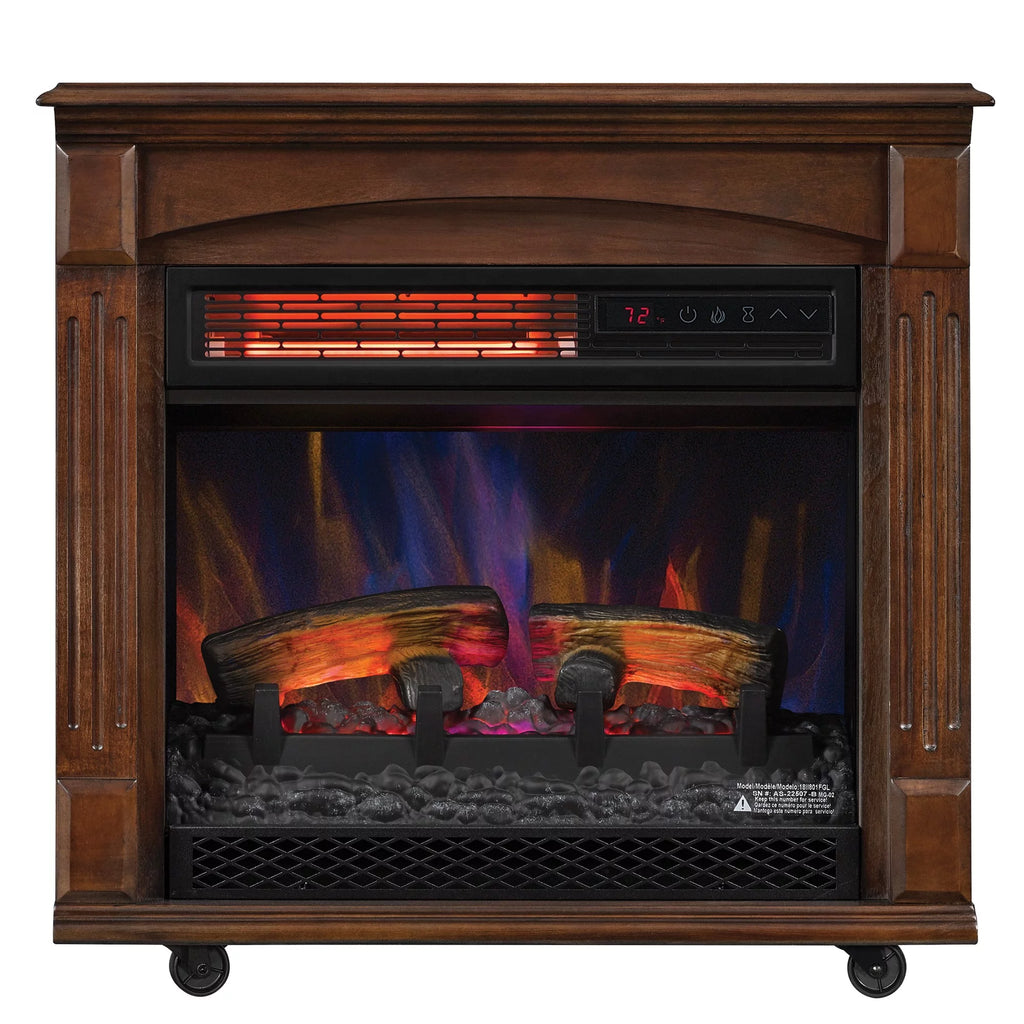 Caramel Birch Electric Fireplace L894