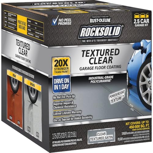 2.5 Car Kit Textured Clear Garage Floor Coating Y698058