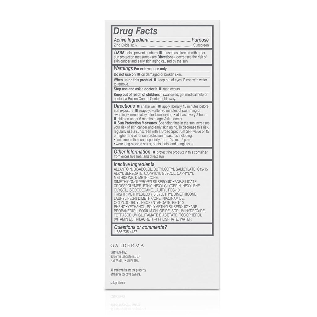 Unscented 100% Mineral Liquid Sunscreen SPF 50 with Zinc Oxide, 1.7 Fl Oz B856