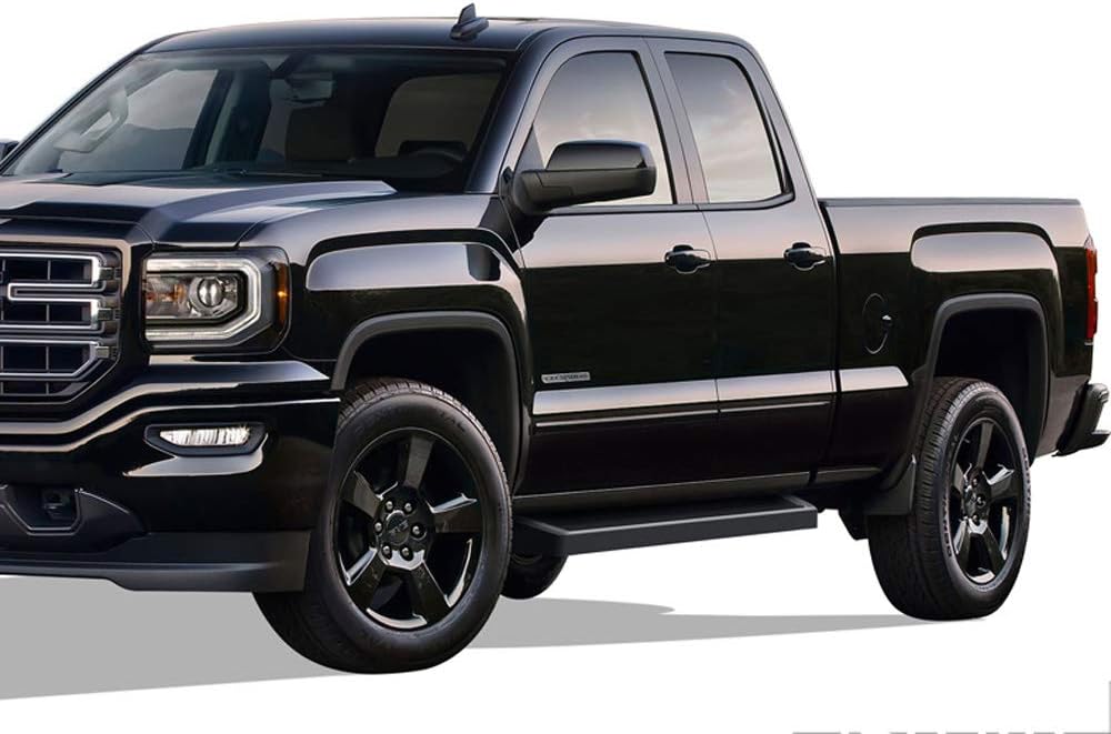 Black 6in Running Boards S4619
