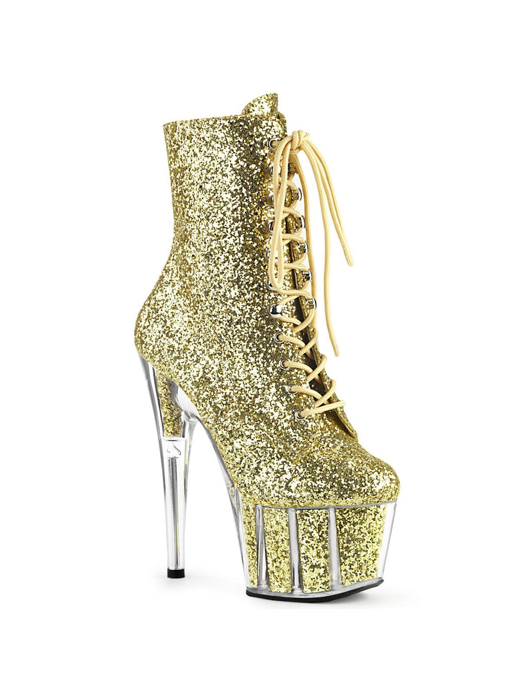 Gold Glitter 7 inch Heel Y123514