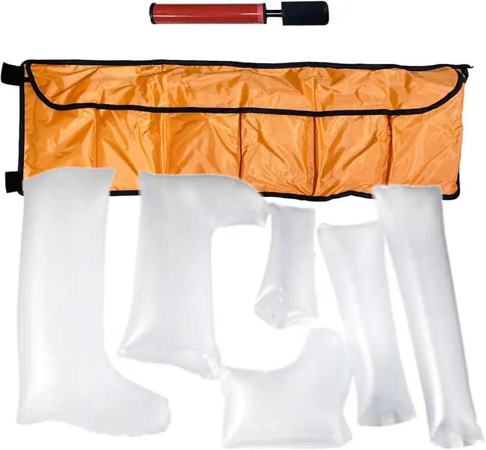Inflatable Plastic Air Splint Kits Set of 6 A7262
