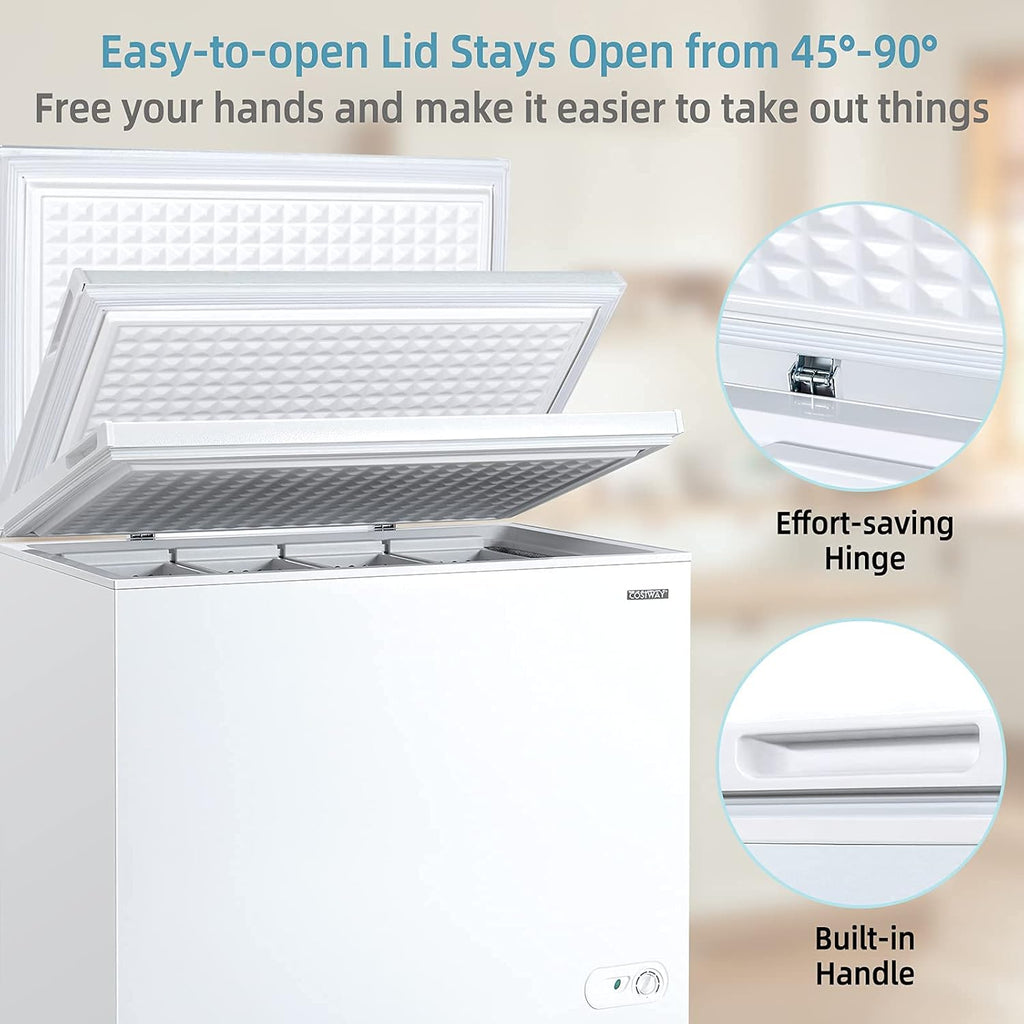 7.0 Cu.ft Upright Single Door Chest Freezer with 4 Removable Baskets F140