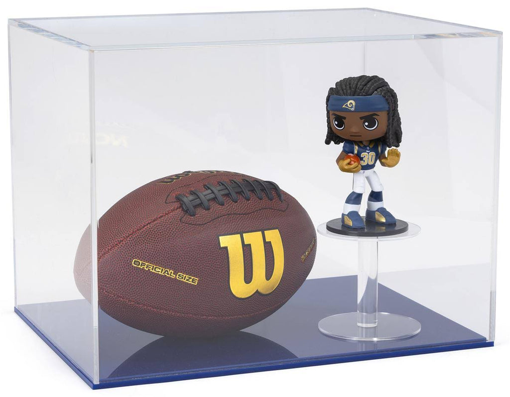 16x12 Acrylic Countertop Display Case with Blue Base A65117