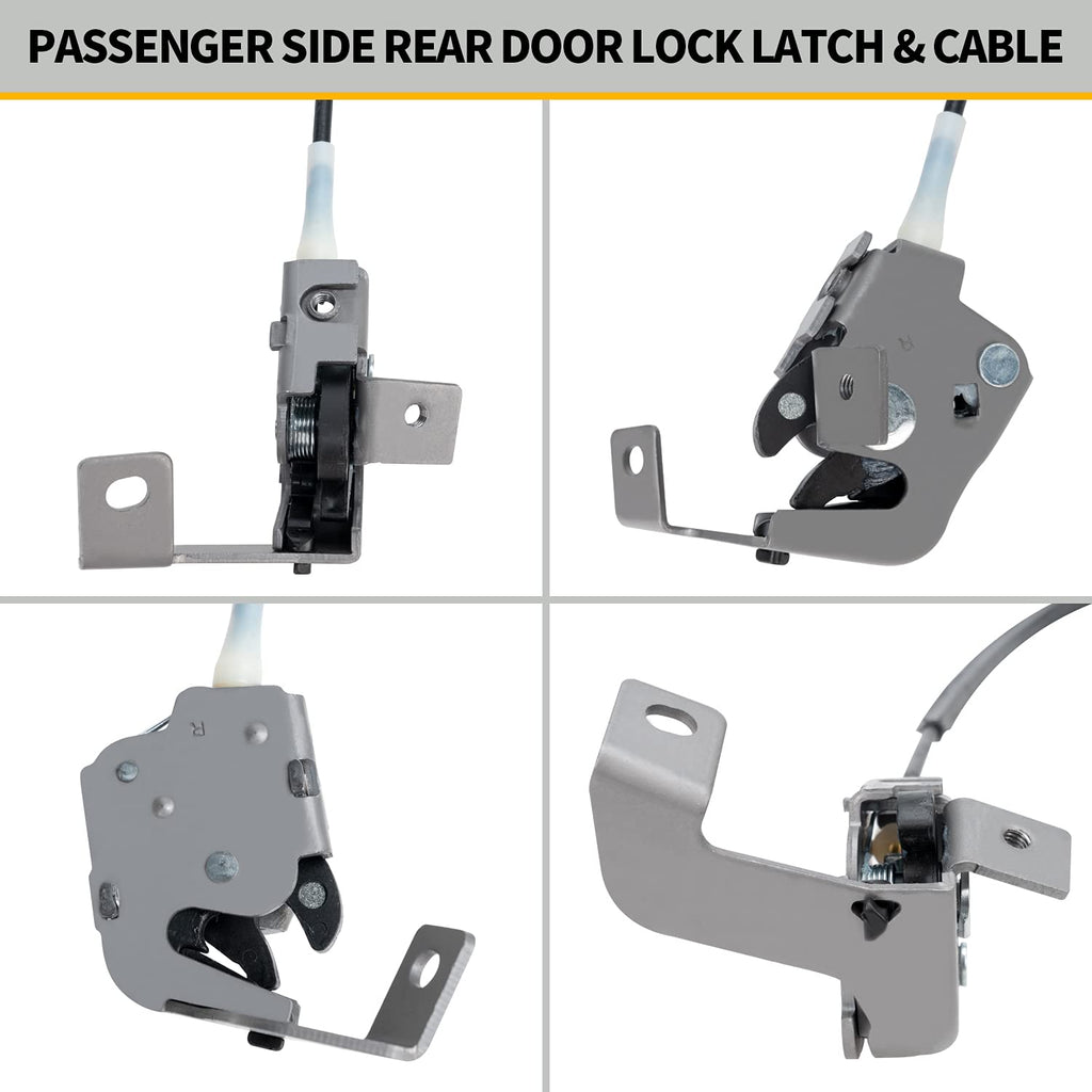 Rear Door Lock Latch and Cable Assembly, Pack of 2 N787