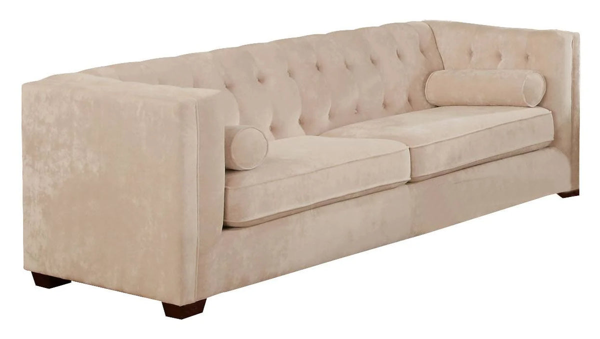 Almond Chesterfield Sofa O5575