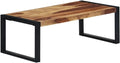 Rectangular Sheesham Wood Coffee Table with Steel Legs W297939