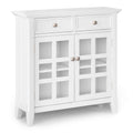 White Solid Wood Entryway Storage Cabinet W228152