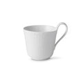 White Fluted Half Lace High Handled Mug M84120