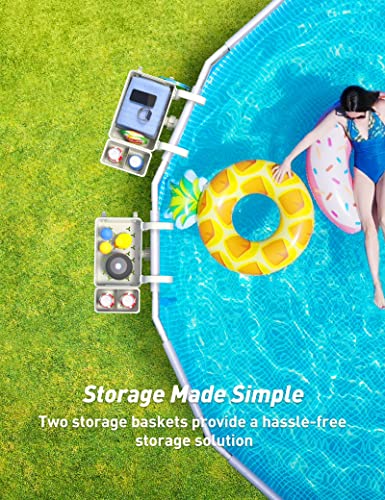 Poolside Storage Basket with Cup Holder S64303