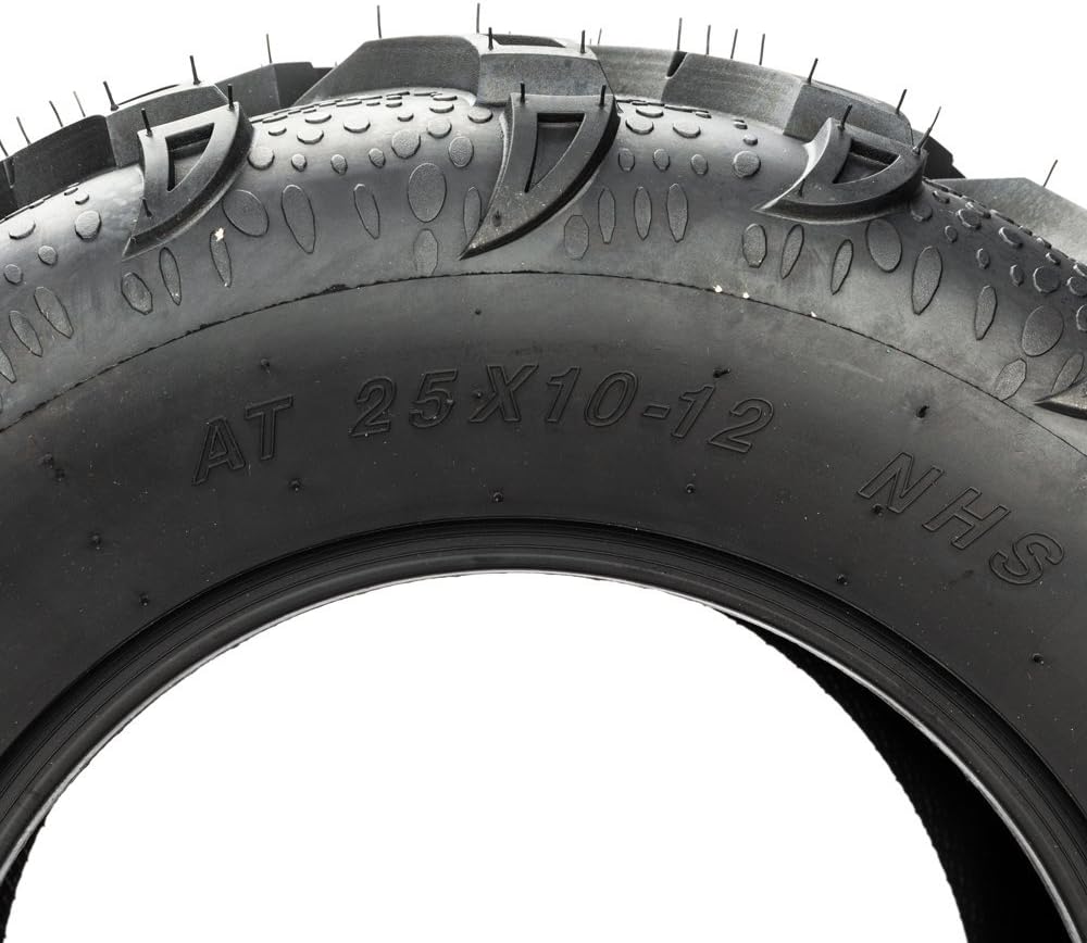 Set of 2 Tubeless All-Terrain Tires 25x10-12 6PR I109602