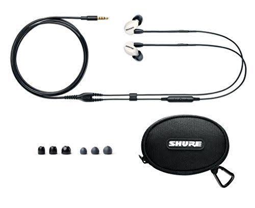 White Sound Isolating Earphones with Remote + Mic F278066