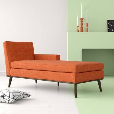 Muted Orange Chaise Lounge L861979