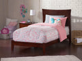Twin Wood Bed Frame with Panel Headboard V495183