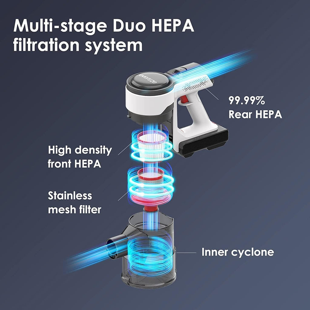 Cordless Stick Vacuum with 25kPa Suction, 50 Mins Runtime, 4 in 1 Lightweight Z7782