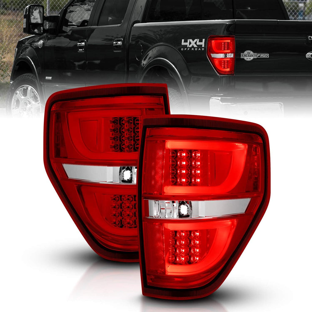 LED Tube Bar Replacement Brake Tail Lights Set for Ford F-150 Truck D108119