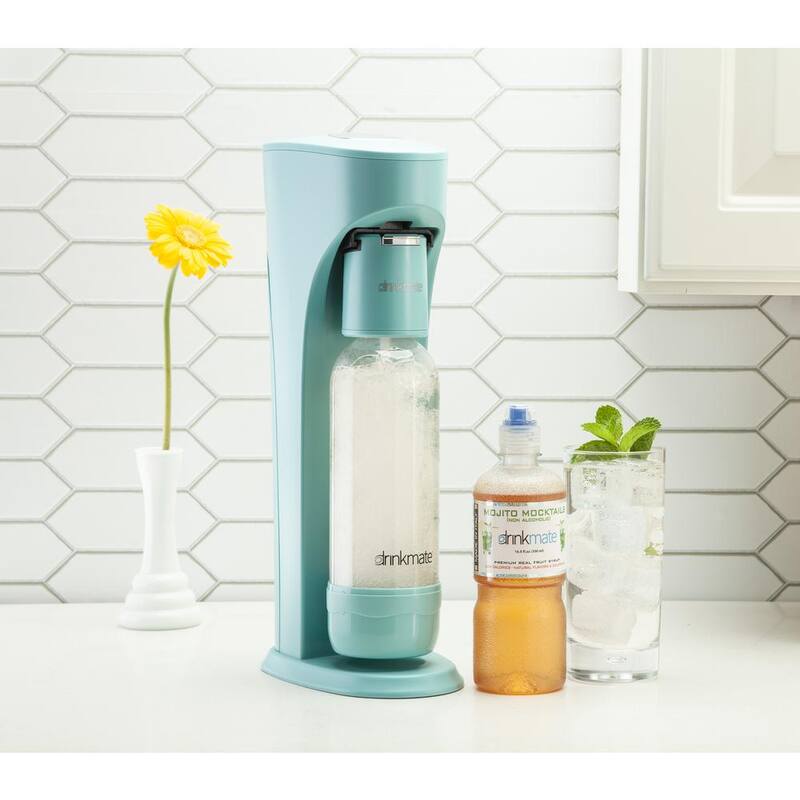 Sparkling Water Soda Maker Machine with 3 60L CO2 Cartridge, 1L and 0.5L Bottles S5624