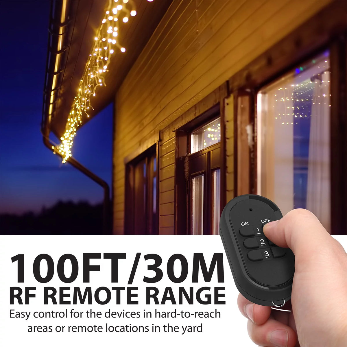 Wireless Remote Control 3-Prong Outlet 3 Receiver 1 Remote W1721