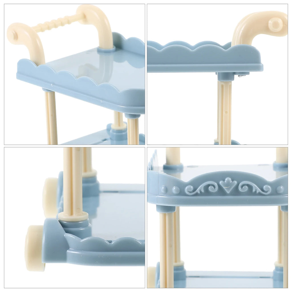 Tabletop Miniature Kitchen Cart Dollies B221431