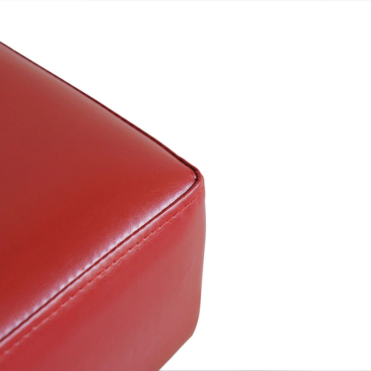 Small Faux Leather Ottoman M30520