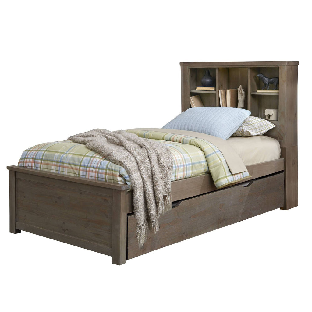 Twin Bookcase Bed with Trundle A904
