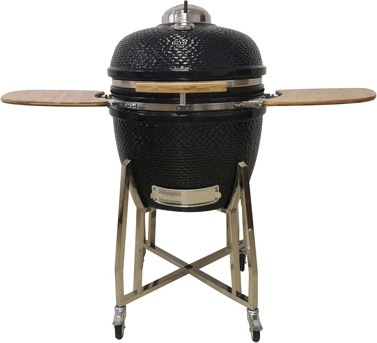 24 Kamado Ceramic Grill with Stainless Steel Cart P767