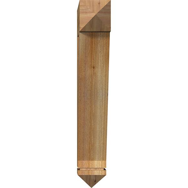 6x22W x 26x22D x 38x22H Traditional Arts u0026 Crafts Rough Sawn Western Red Cedar BRACKET W685
