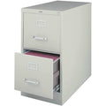 2-Drawer Vertical File Cabinet Locking Letter Gray B163094