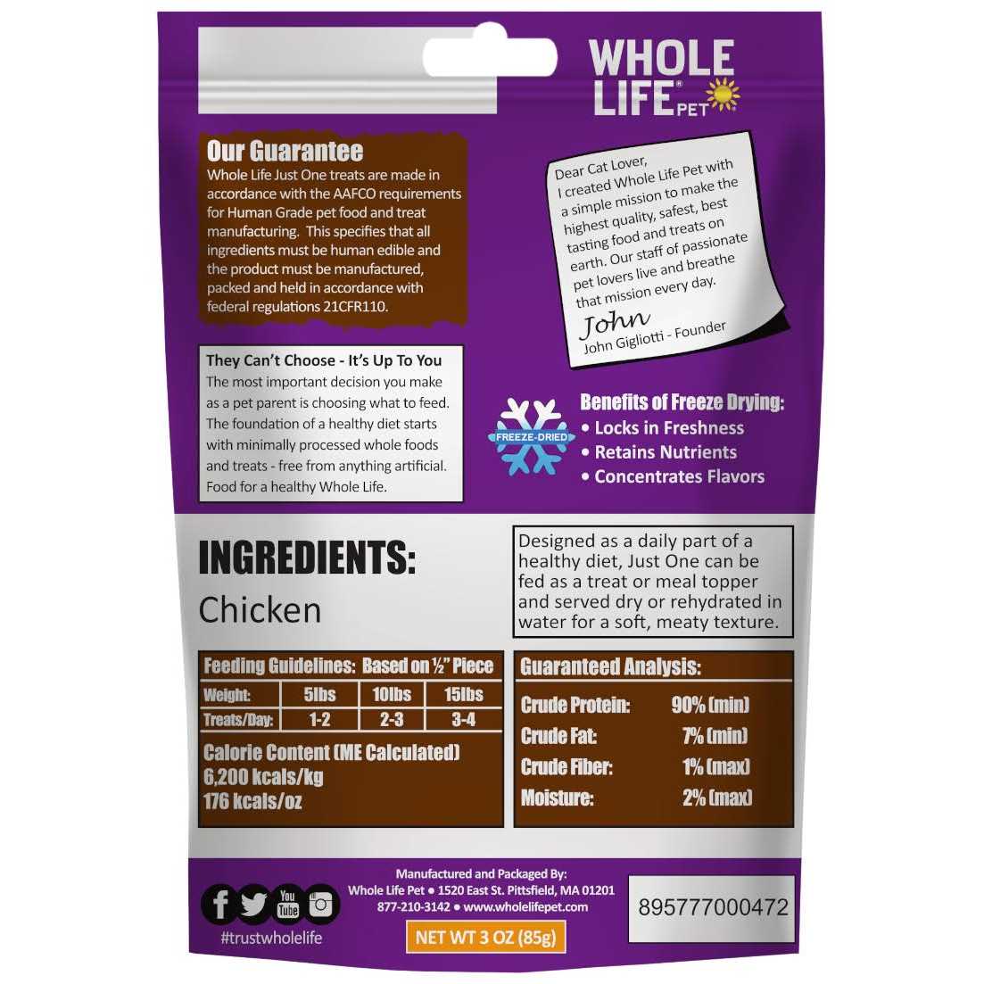 Freeze-Dried Chicken Cat Treats F45462