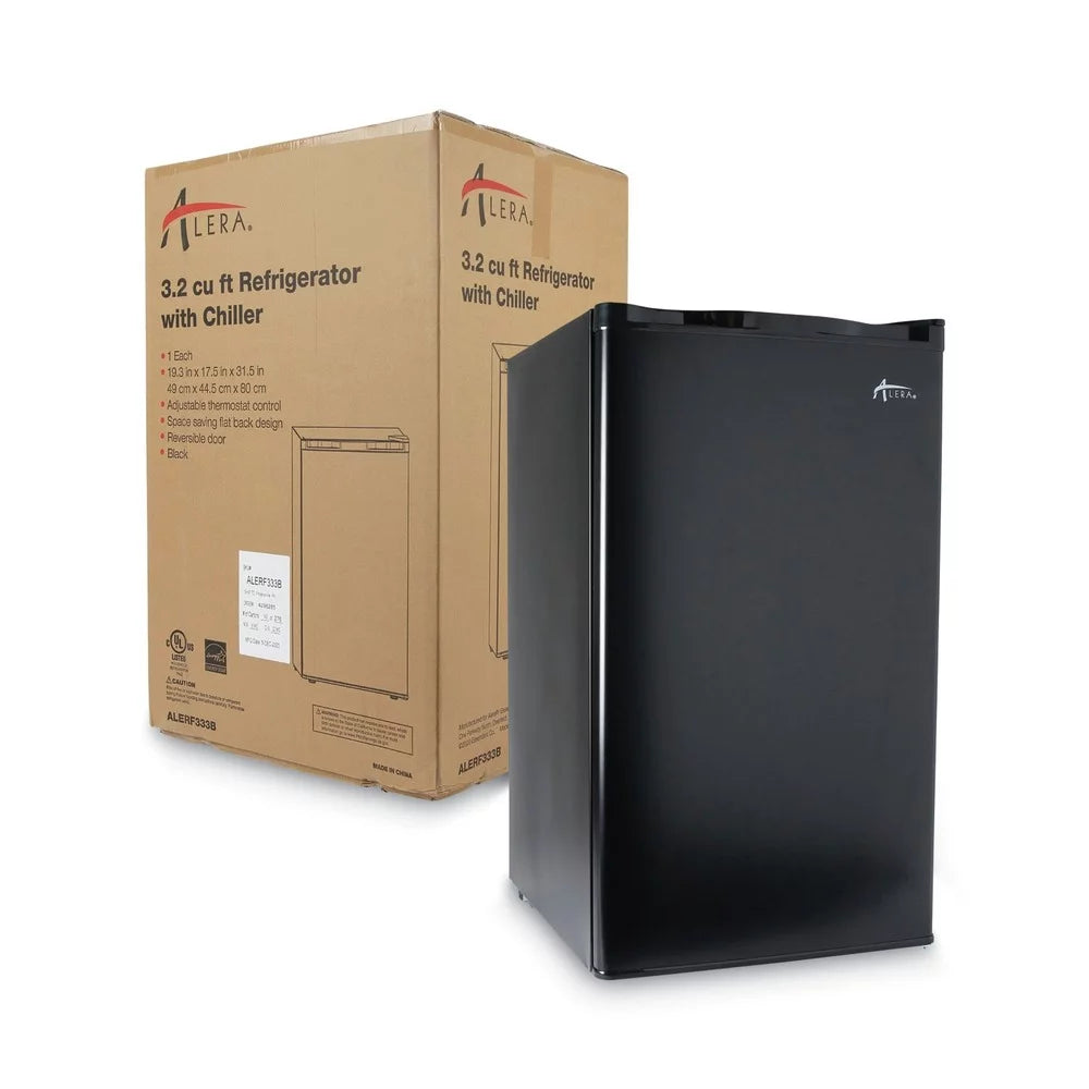 3.2 Cu. Ft. Black Refrigerator with Chiller Compartment Q23559