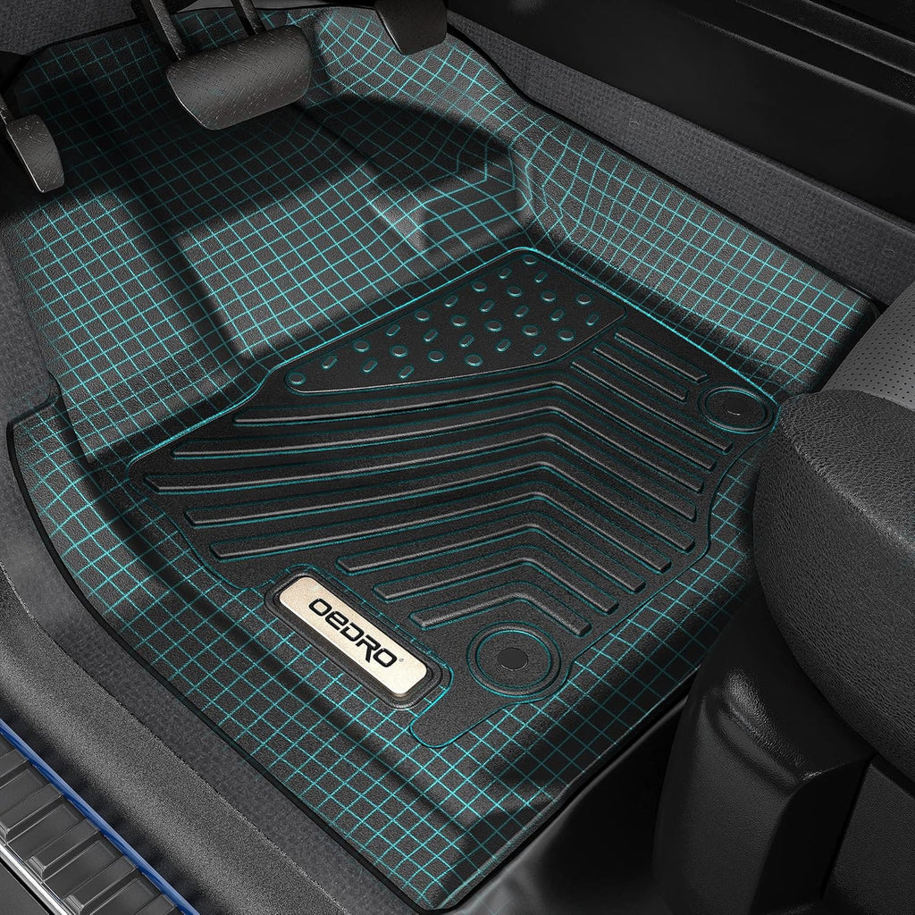 Black TPE All Weather Floor Mats D567164