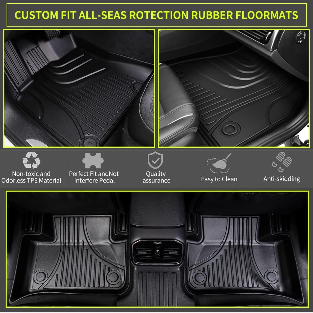 Black TPE All Weather Car Floor Liners F561144