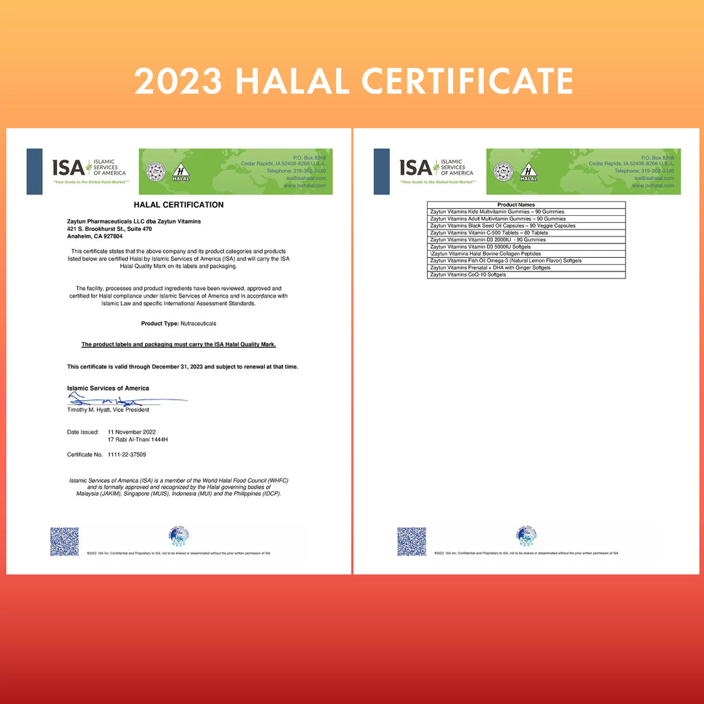 Halal Vitamin D3 5000 IU, 180 Softgels M8964