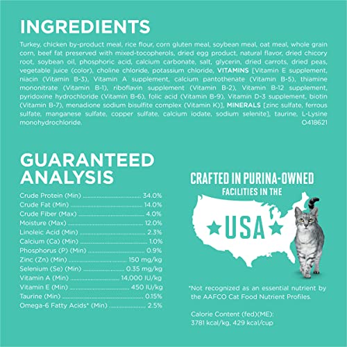 22 lb. Natural Dry Cat Food C35558