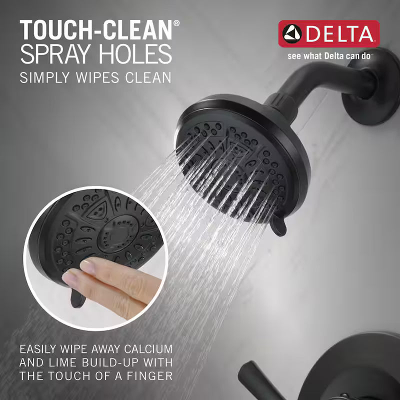 Single-Handle 6-Spray Tub and Shower Faucet in Matte Black P4818