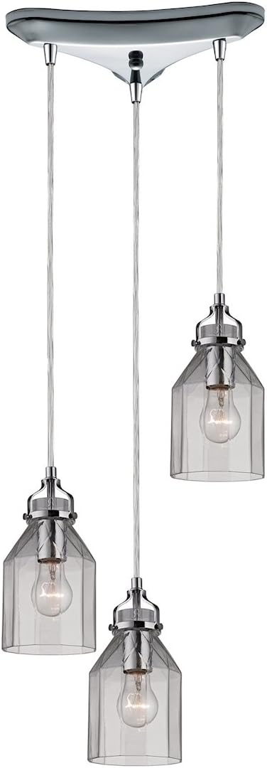 3 Light Chandelier, Polished Chrome Z9493