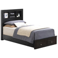 Twin Storage Bed Black D58848