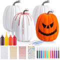 4 Sets 9.1 Inch Artificial Foam Pumpkins U590