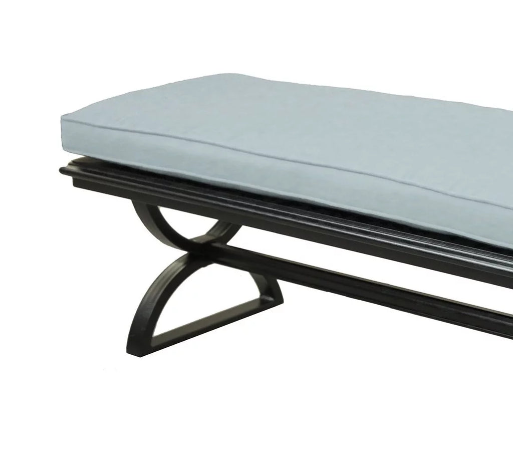 Aluminum Outdoor Dining Bench with Cushion O52287