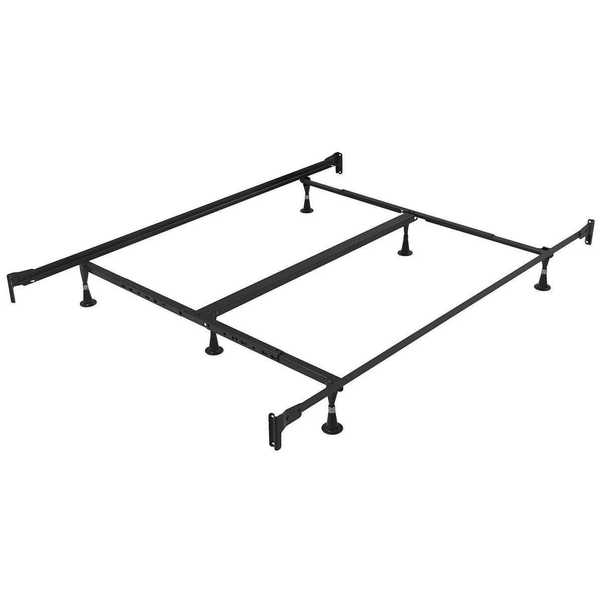 Queen Gentle Firm 2-Sided Mattress Set with Bed Frame G120