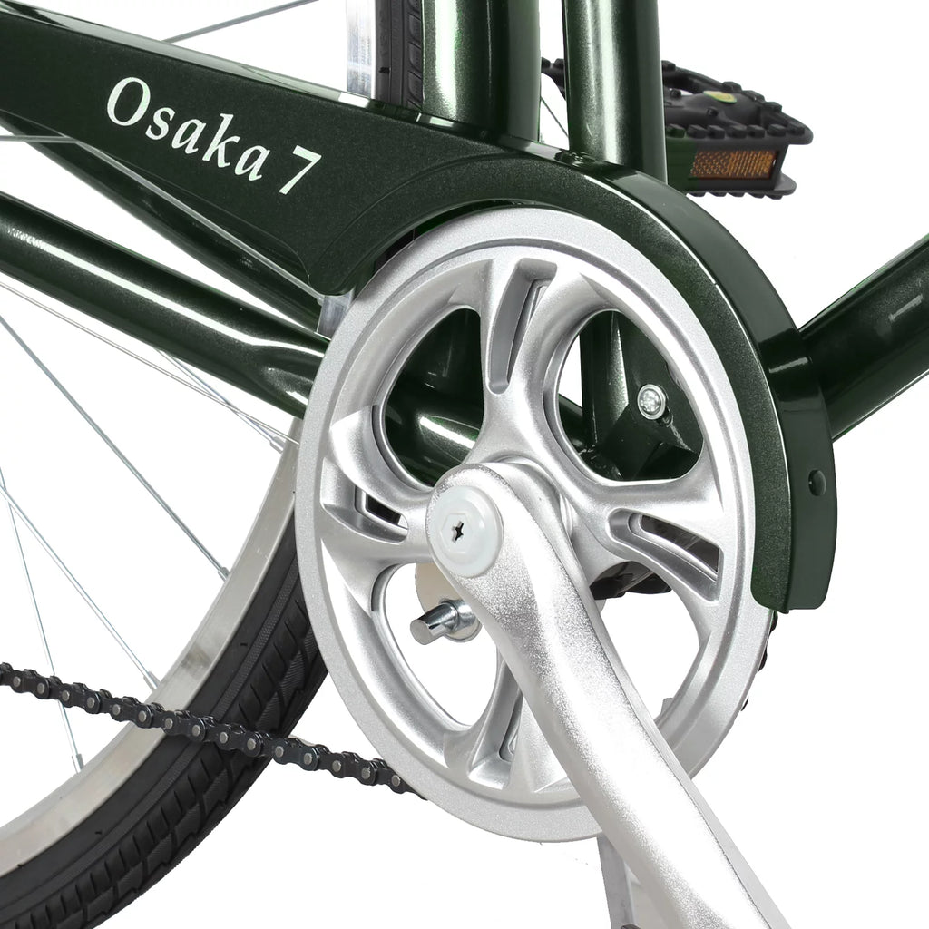 Men's 21 Speed Matte Black Steel Frame Hybrid City Bike O49013