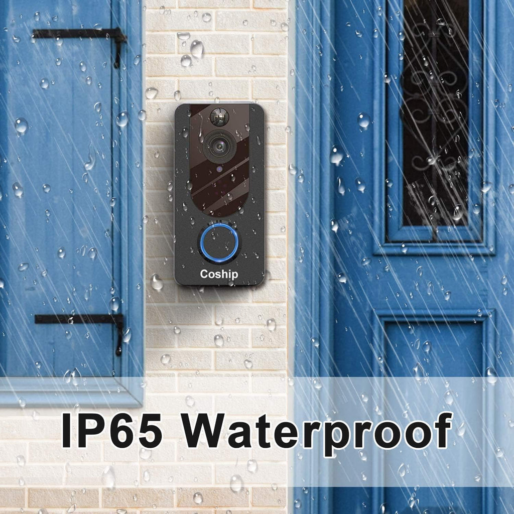 WiFi Video Doorbell Camera 1080P HD Night Vision IP65 Waterproof K9364