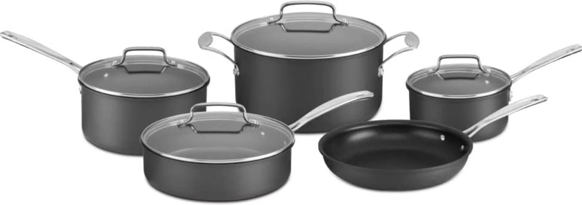 9 Piece Hard Anodized Cookware Set W52000