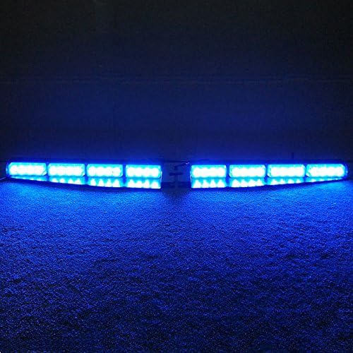 32 Watt Blue LED Emergency Beacon Light Bar Pack of 2 Q245209