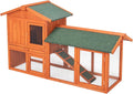 61" Wooden Chicken Coop with Waterproof Roof S34876