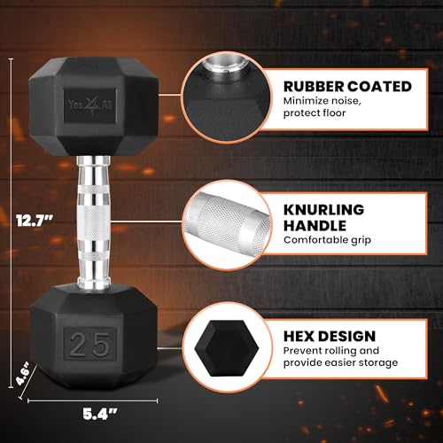 Chrome Grip Encased Hex Dumbbells 10-30 LBS Pair Z3938