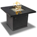 Slate Grey 36-Inch Outdoor Propane Gas Fire Pit Table with Tempered Glass Top T450
