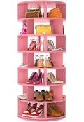 White 7-Tier Rotating Shoe Rack E622